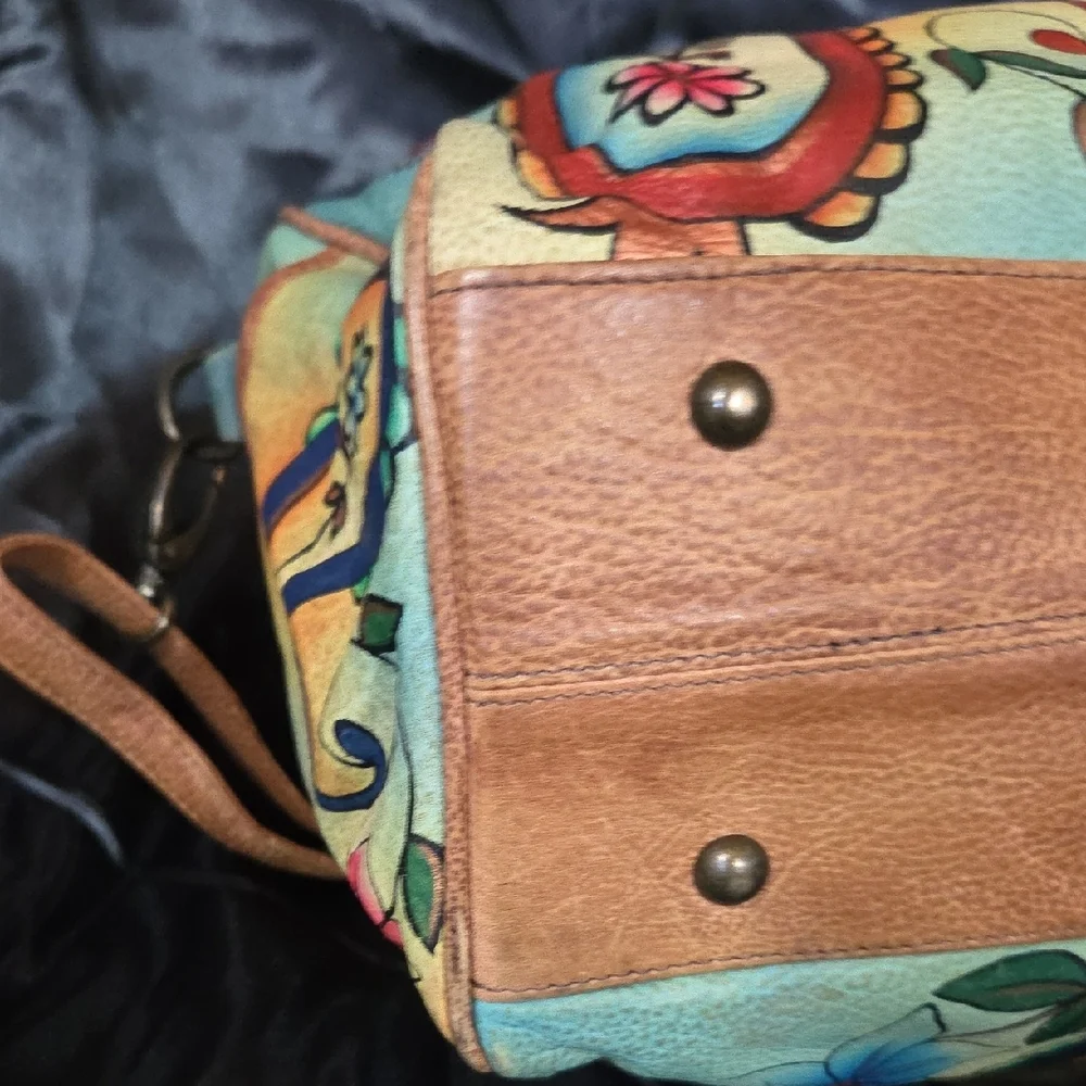 Anna by Anuschka Women's Leather Large Purse , Jaipur Paisley Spring
